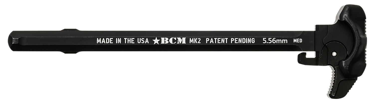 BCM GFHMK2Med Ambidextrous MK2 Charging Handle Compatible W/ Mil-Spec AR-15 Black 7075 T-6 Aluminum