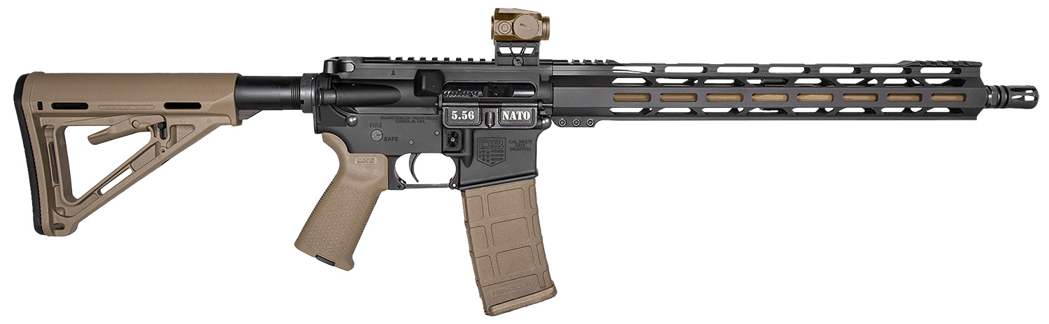 Diamondback DB175AK222 DB15 5.56 NATO 16" Rifle with Viridian Green Dot
