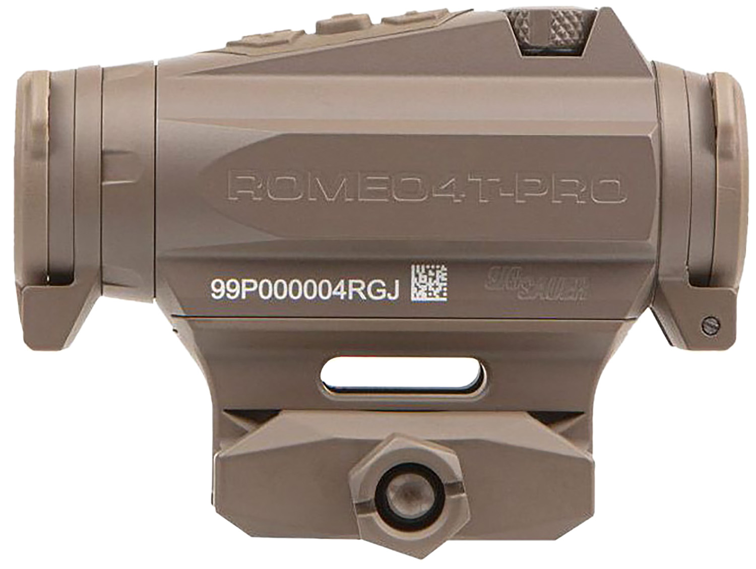 Sig Sauer Electro-Optics SOR44102 Romeo4T Pro Flat Dark Earth 1X20mm 2 MOA Red Quad Ballistic Circle Dot Reticle