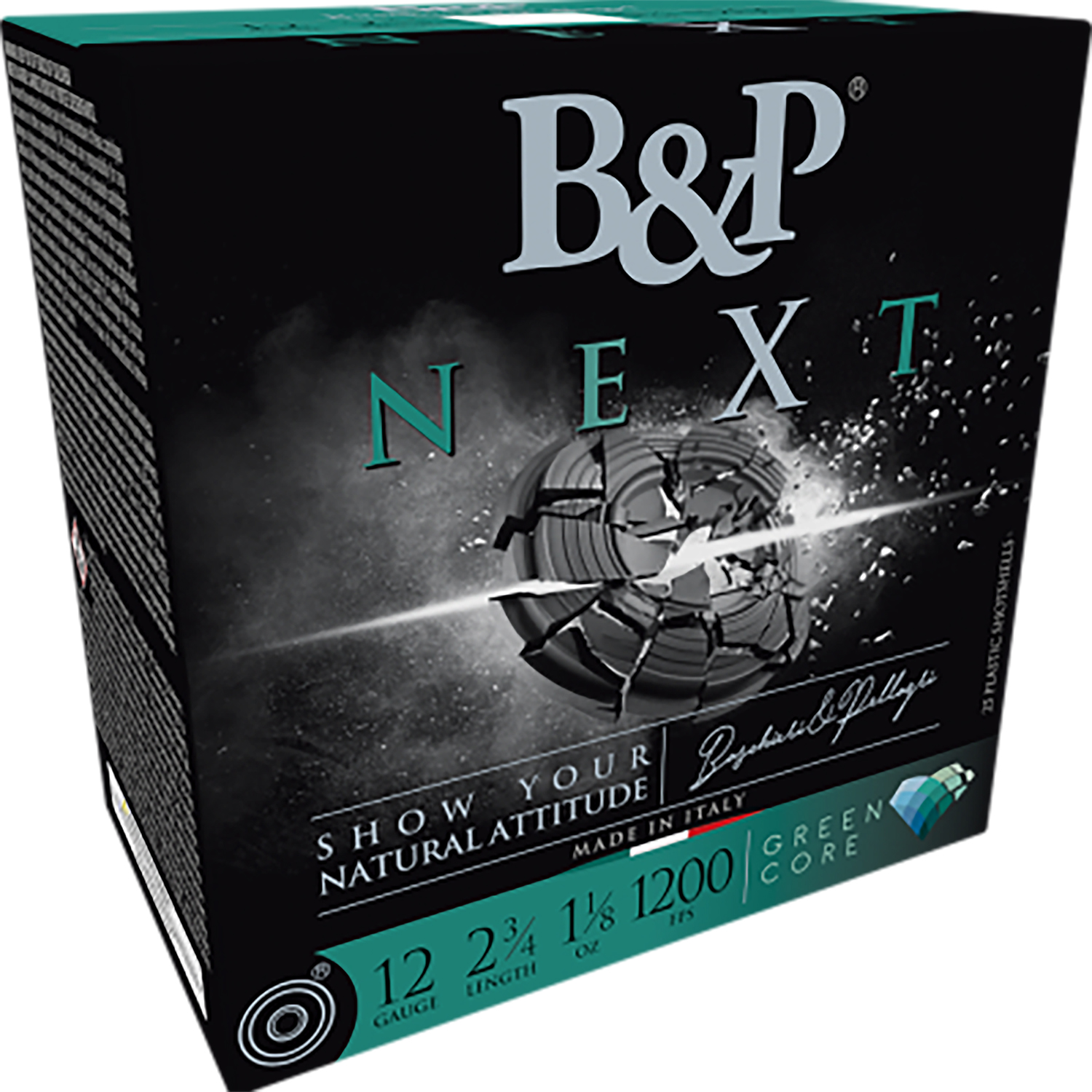 B&P 12B1NX9 12 Gauge 2.75" 1oz 9 Shot 1250fps 25/Box Eco-Friendly