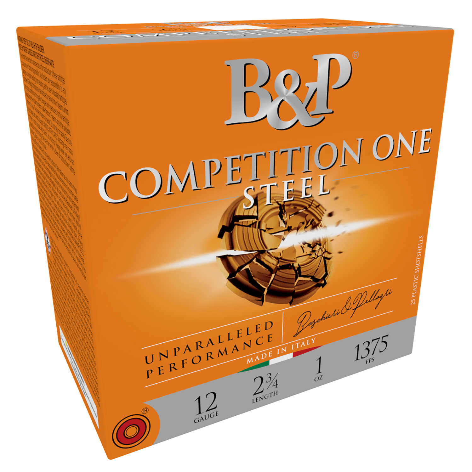 B&P Ammunition 12B1GCP7 Competition One 12 Gauge 2.75" 1 Oz 7.5 Shot 25 Per Box/ 10 Case