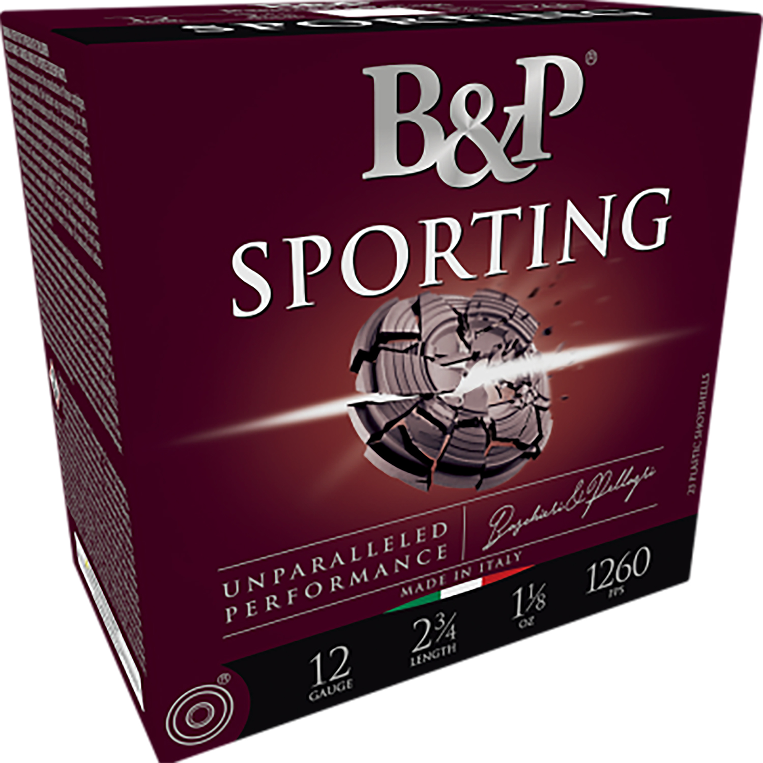B&P Sporting Clay Shotgun Loads 12 ga. 2.75 in. 1 oz. 1200 FPS 8.5 Shot 25 rd.