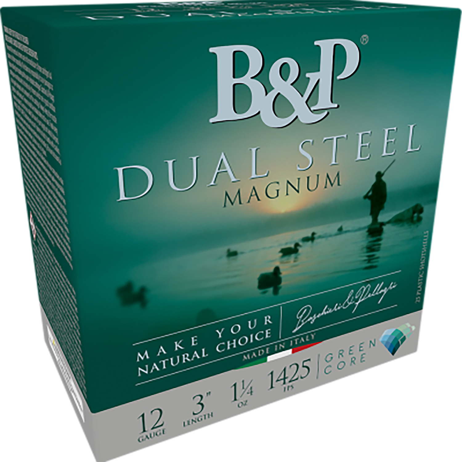 B&p Ammunition 12B8DS23 Dual Steel 12Gauge 3” 1 1/8oz 2/3Shot 10 Per...