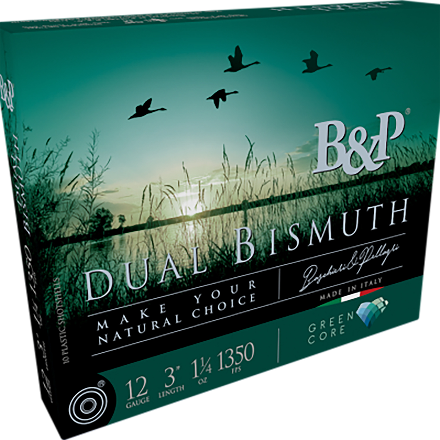 B&p Ammunition 12B4DB43 Dual Bismuth 12Gauge 3” 1 1/4oz 3/4Shot 10 Per - Baschieri & Pellagri