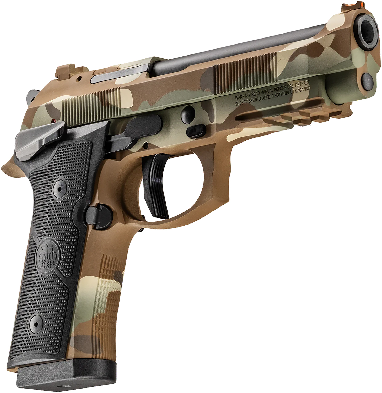 Beretta 92XI American Combat MultiCam 9mm 4.7in 15rd — Superb SAO Pistol 3 Beretta 92XI American Combat 9mm pistol in MultiCam camouflage