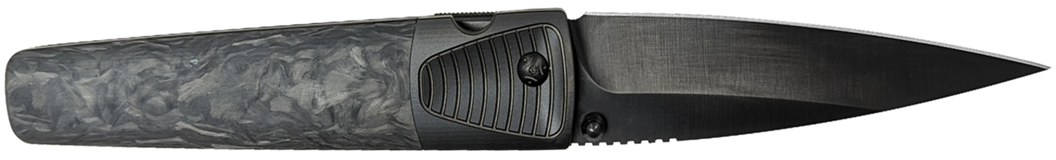 Cold Steel CSFL42CLD Caledonian 4.25" Spear Point Folding Knife, Carbon Handle