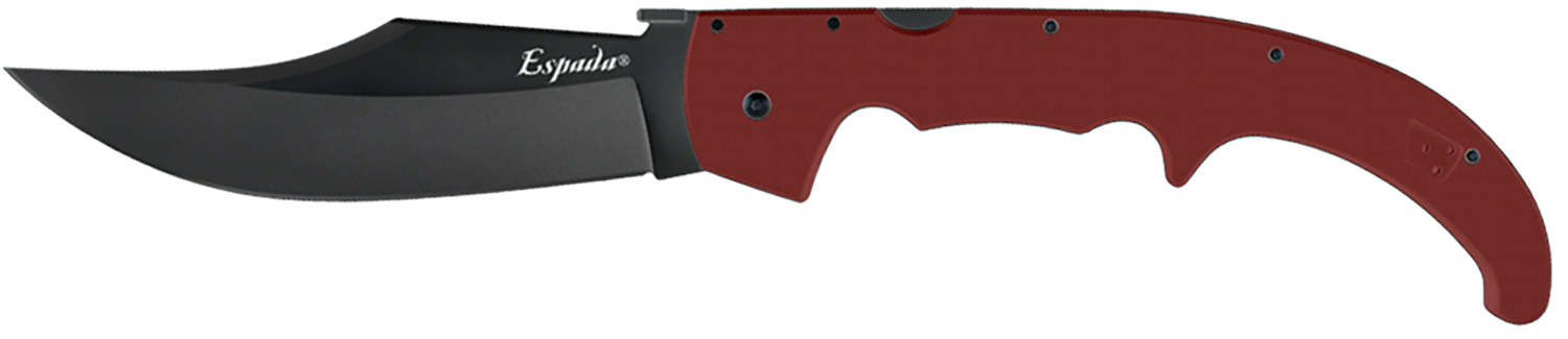 Cold Steel CS62MGCRRBK Espada XL 7.5" Folding Knife Ruby Red G10 Handle