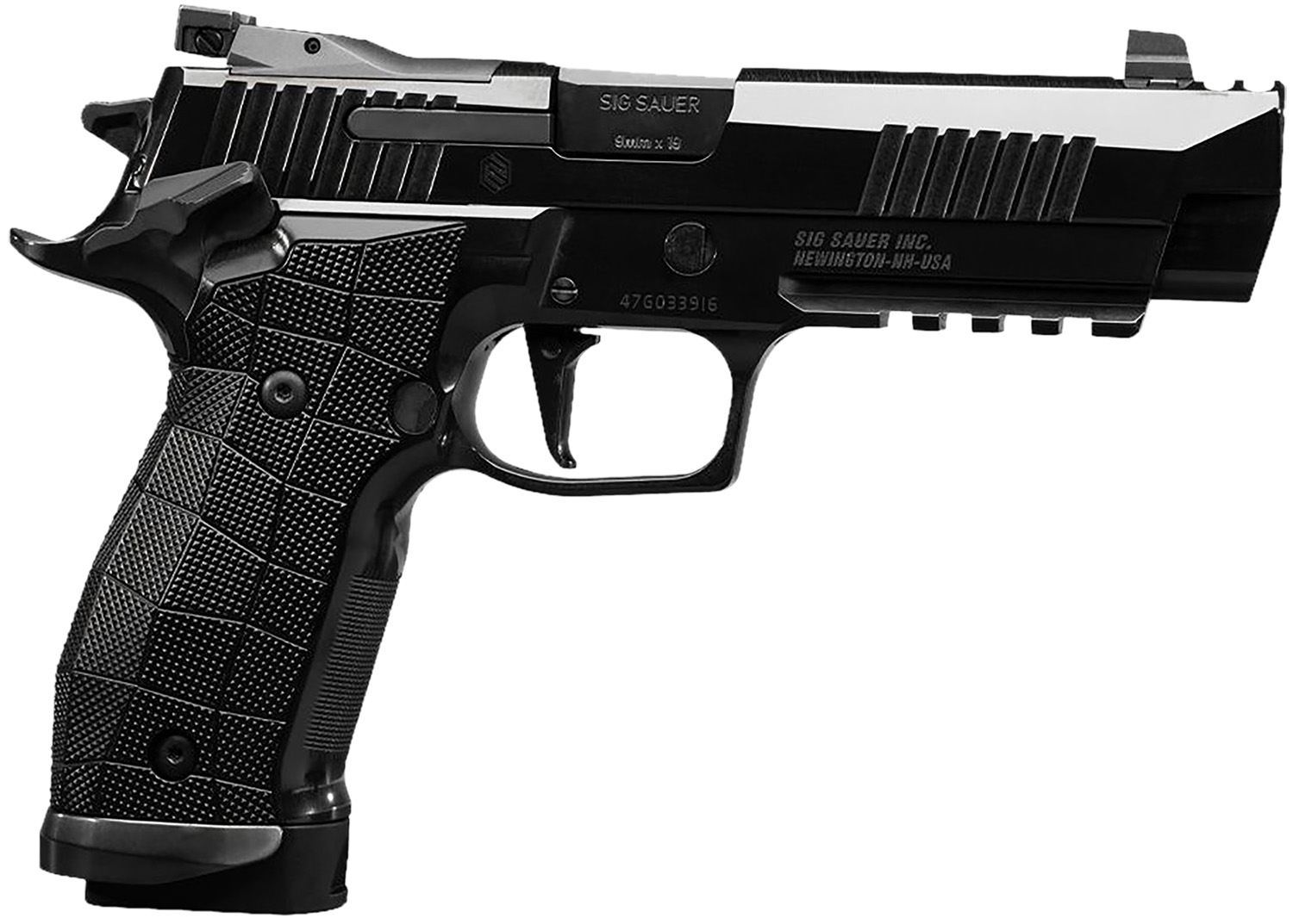 Sig Sauer 226X59CWRES P226  Full Size Frame 9mm Luger 4.40" Black Optic Ready/Serrated Stainless Steel Slide High Polish DLC GridLOK Grip