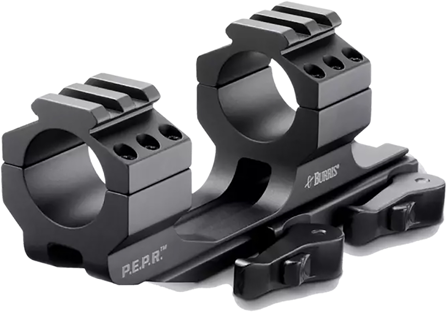 Burris AR-P.E.P.R. 30mm Quick Detach Scope Mount, 2" Forward Positioning, Picatinny Tops, Black