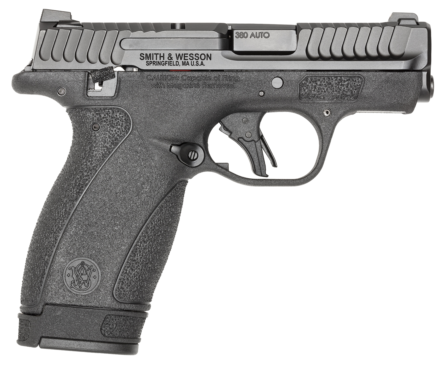 Smith & Wesson 13926 Bodyguard 2.0 Micro Frame 380 ACP 12+1 2.75 Black Armornite Stainless Steel Barrel, Black Armornite Serrated Stainless Steel Slide, Black Polymer Frame, Textured Grip