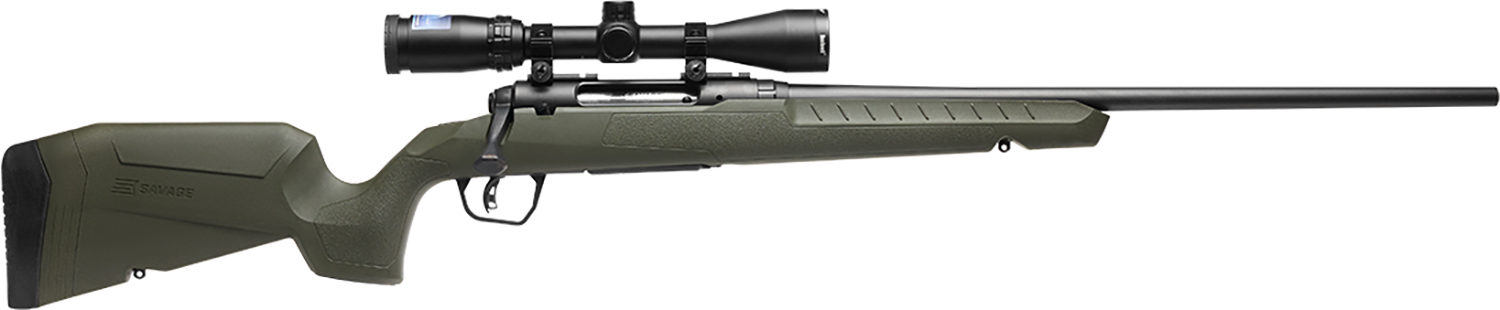 Savage Arms 32153 Axis 2 XP Combo Full Size 7mm-08 Rem 4+1 22" Black Sporter Barrel, Black Carbon Steel Receiver Drilled & Tapped, OD Green Fixed Synthetic Stock, Weaver 3-9x40mm Scope, Right Hand