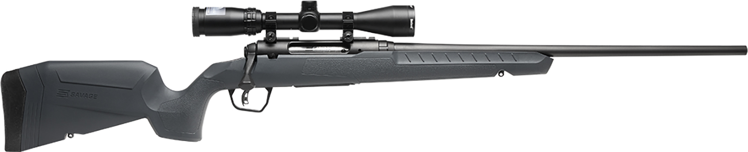 Savage Arms 32175 Axis 2 XP Combo Full Size 7mm-08 Rem 4+1 22" Black Sporter Barrel, Black Carbon Steel Receiver Drilled & Tapped, Gray Fixed Synthetic Stock, Weaver 3-9x40mm Scope, Right Hand