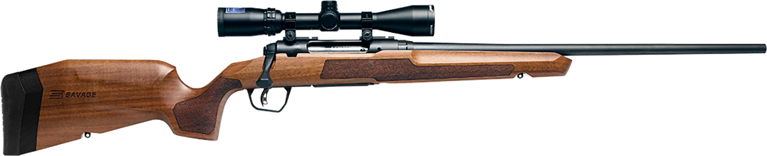 Savage Arms 32259 Axis 2 XP Combo 243 Win 4+1 22" Matte Black Sporter Barrel & Drilled & Tapped Carbon Steel Receiver, Ergonomic Hardwood Stock, Right Hand, Boresighted 3-9x40mm Scope