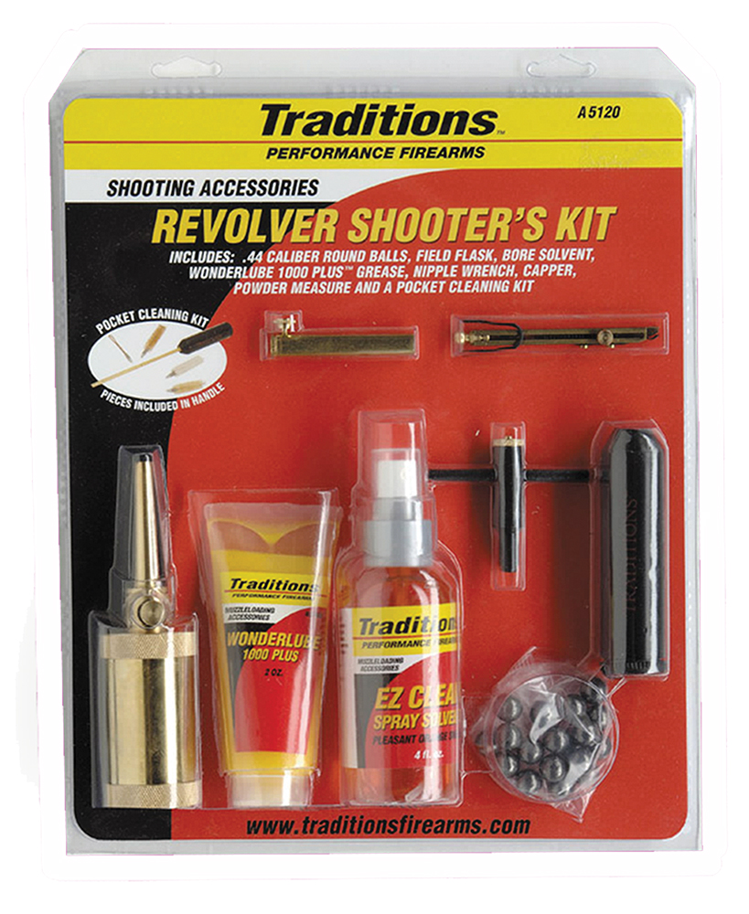 Traditions A5120 Sportsman Kit 44 Cal Revolver Nylon Bristles 1 Kit-img-0