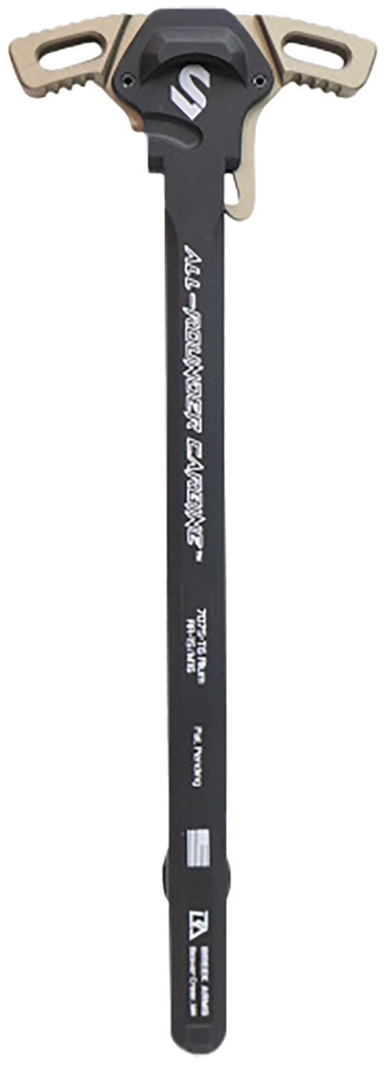 Lead & Steel Llc LSCHODEGRY Charging Handle  AR-15/M16 Gray Type 3 Hard Anodize 7075-T6 Aluminum