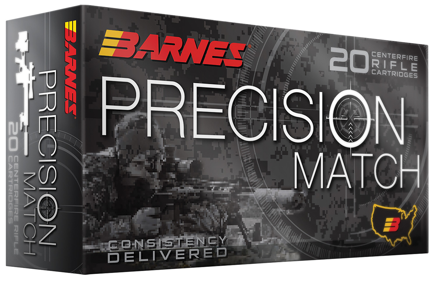 Barnes Bullets 32017 Precision Match 223Rem 55Gr Match Burner OTM BT 20 Per Box/10 Case