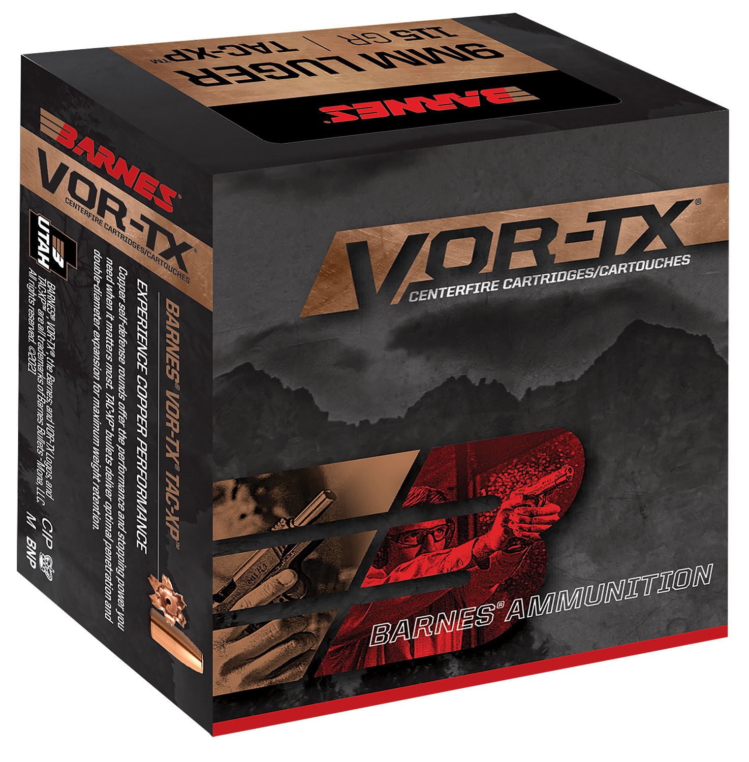 Barnes Bullets 32005 VOR-TX 9mm 115gr XPB 20 Per Box/10 Case - Pistol ...