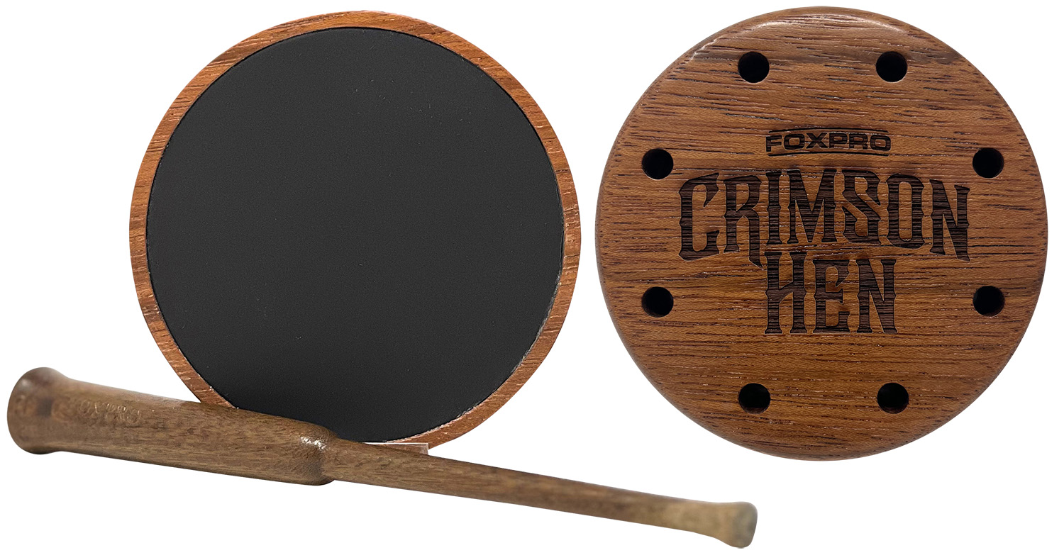 Foxpro CRIMSONALU Aluminum Turkey Call Cherry Wood Friction Sound