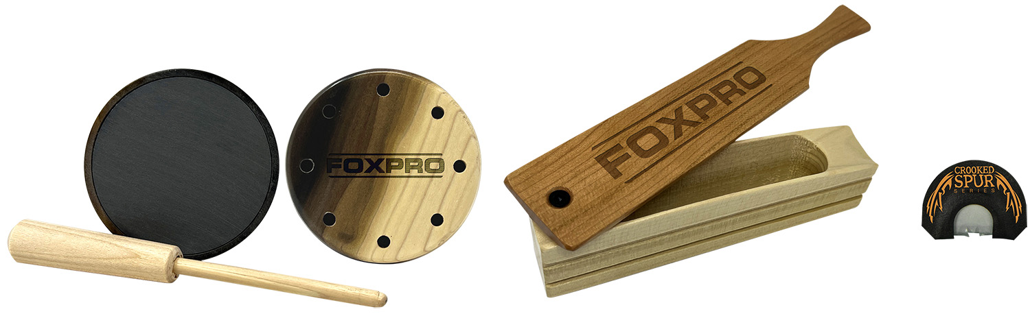 FOXPRO TURKYCOMBOPACK Turkey Call Combo with Box, Slate, Diaphragm