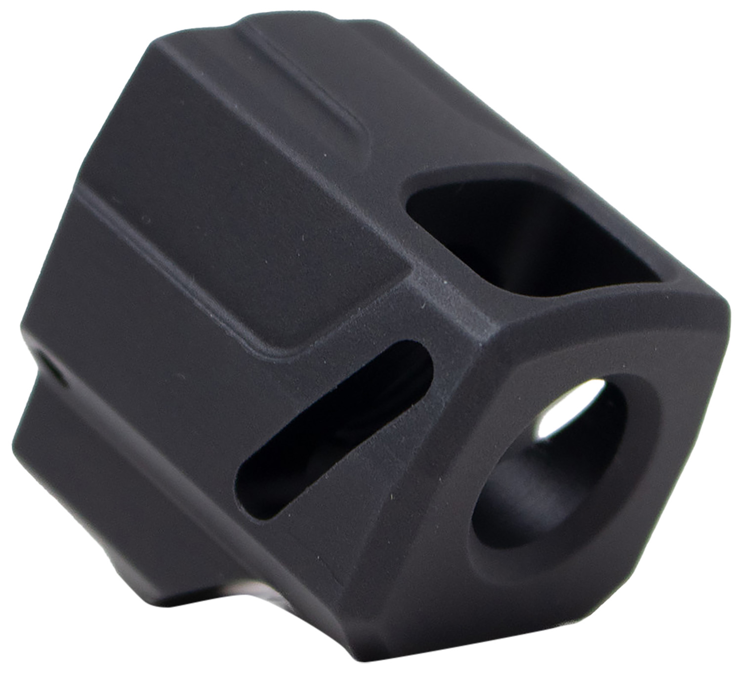 Faxon Firearms FFPACOMPSSS01 EXOS-525 Compensator Black Nitride 6061 Aluminum 1/2"X28 Threads 1.125" OAL Compatible W/ S