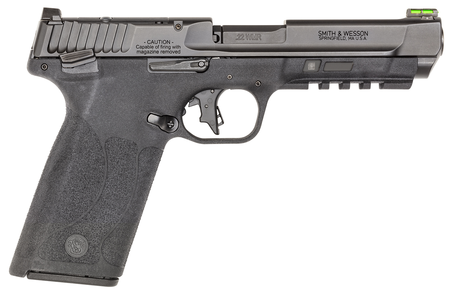 Smith & Wesson 14090 M&P .22 WMR 10+1 Fiber Optic Matte Black Slide - Smith & Wesson - 22 Magnum