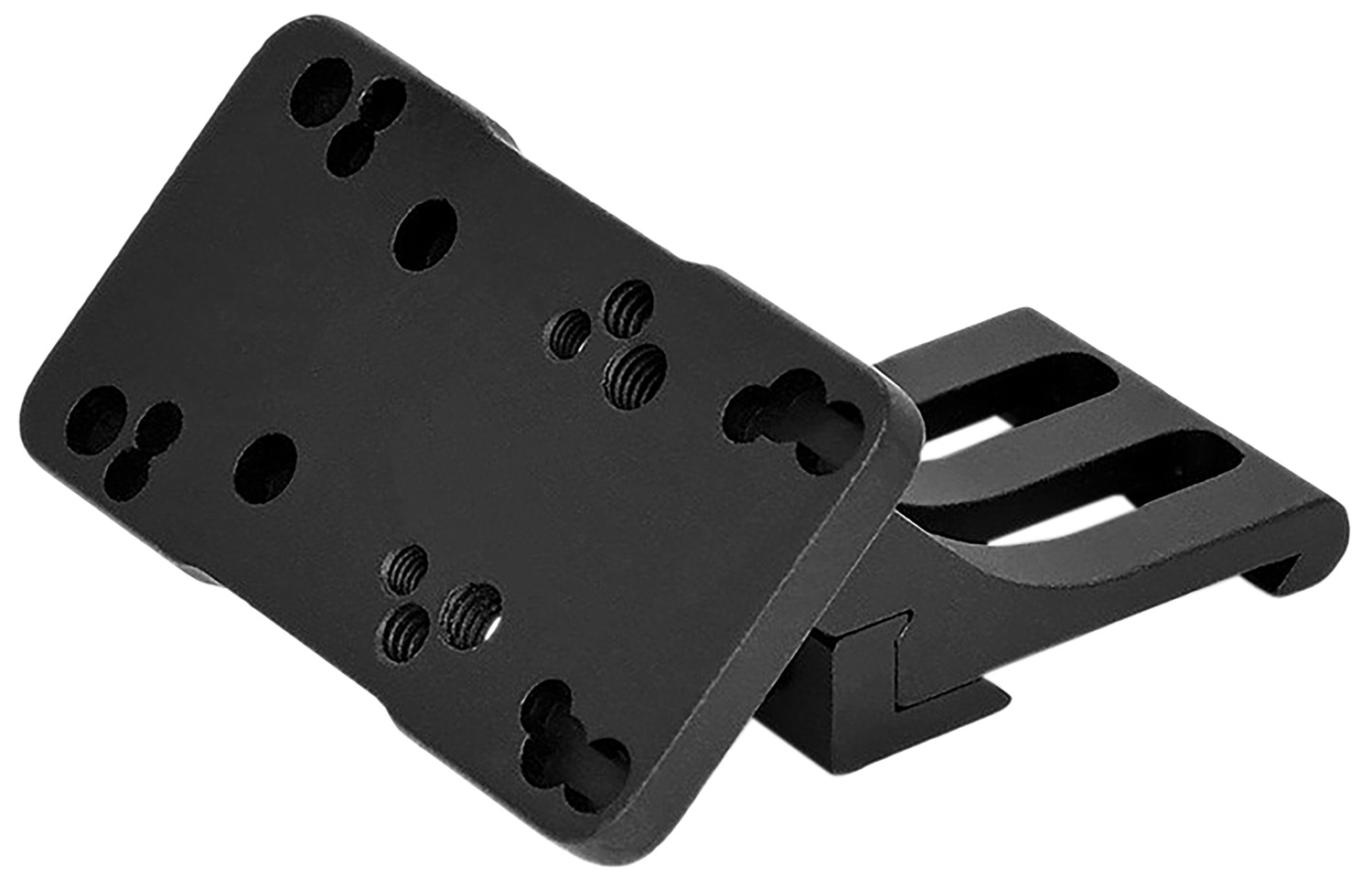 Warne 6110Ml Red-Dot Riser 45 Degree Offset Reflex Black Anodized Left Hand