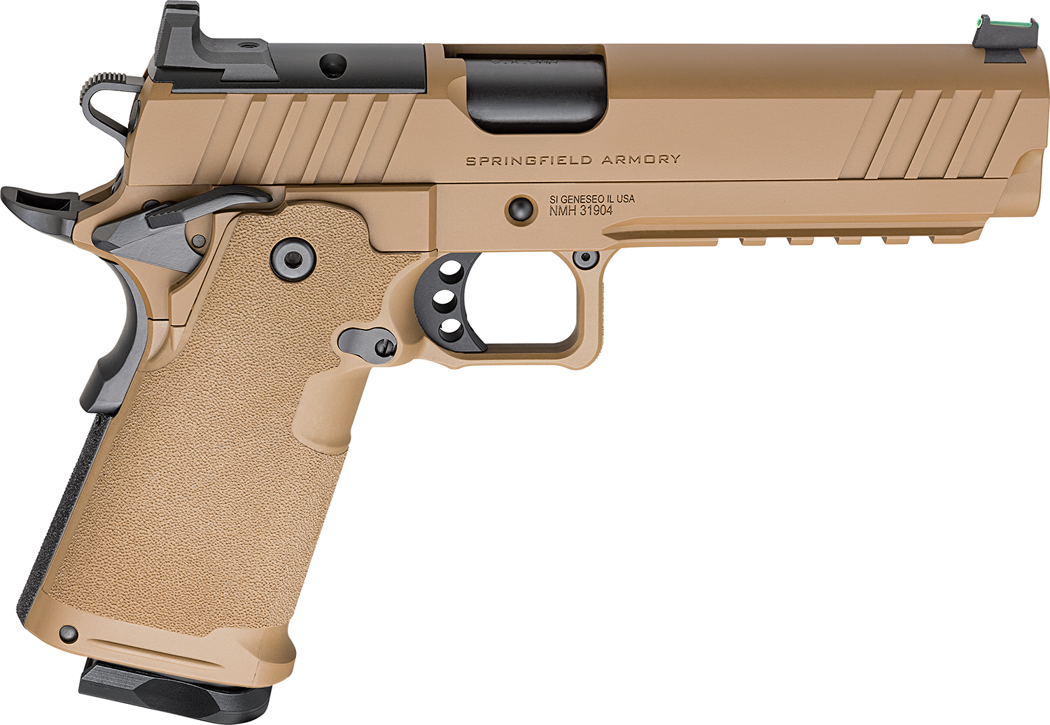 Springfield PH9119AOSCBLC 1911 9MM Pistol 10+1 Tritium Sights Coyote Brown - Springfield Armory - 9mm
