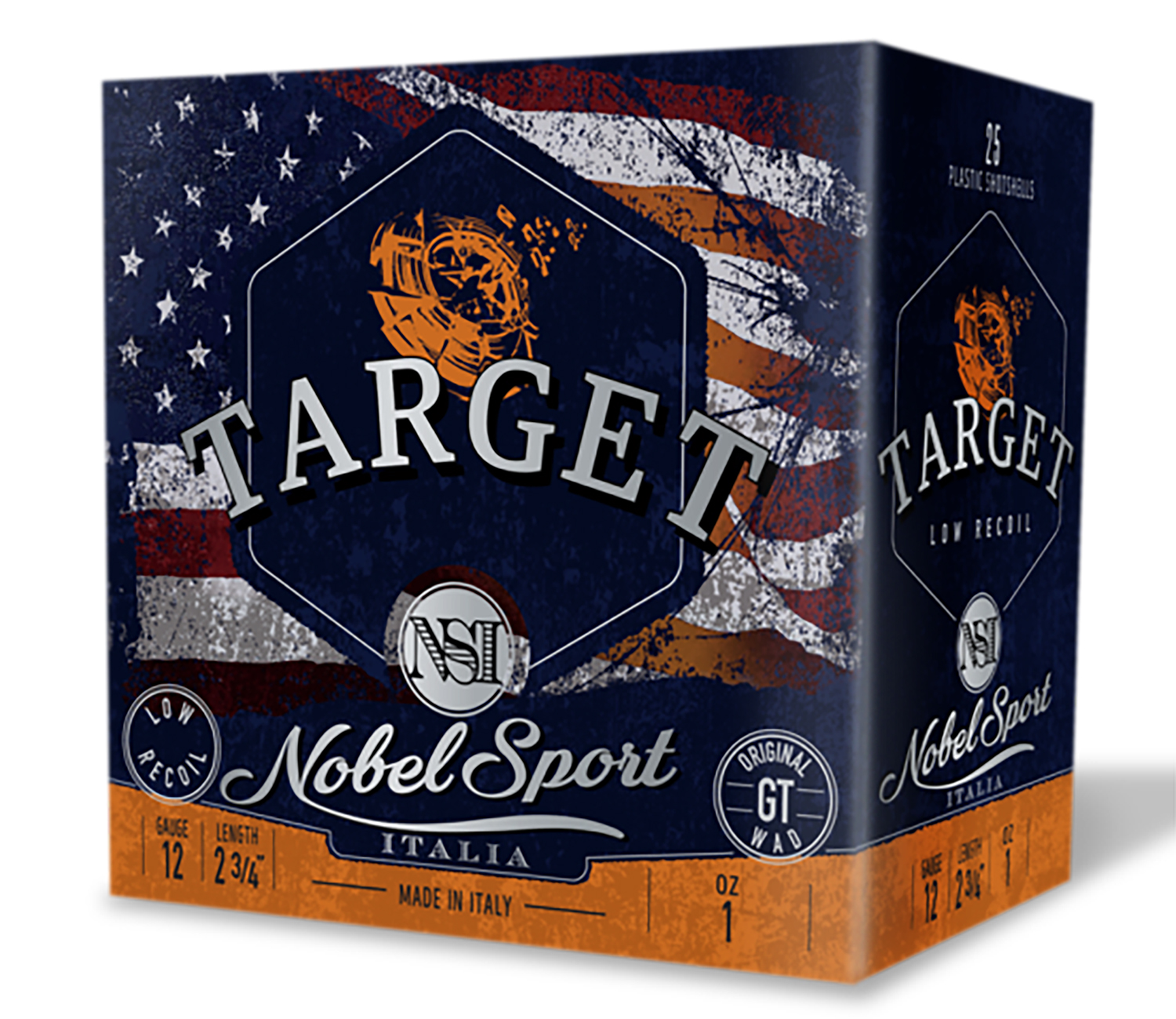 Noble Sport Target Low Recoil Shotshells 12 ga 2-3/4 1 oz 1200 fps #7 25/ct