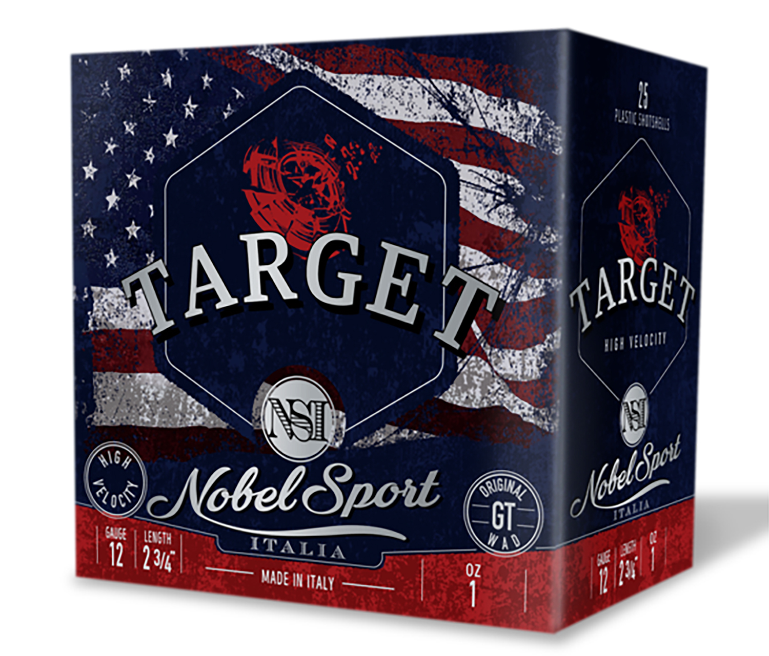 Nobel NSI Target Nobel Speed Shotshell 12ga 2-3/4 1oz 1300 fps #8 25/ct