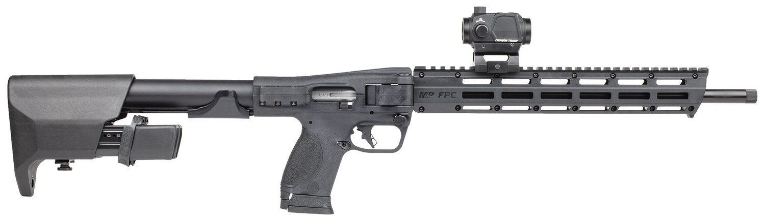 Smith & Wesson 14377 M&P FPC  9mm Luger 23+1 16.25" Black Oxide Black Anodized Receiver 15" M-LOK Handguard Polymer Stock M&P w/Interchangeable Palmswells Grip