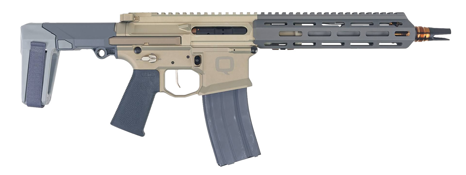 Q LLC HB55610INPISTOL Honey Badger  5.56 NATO 30+1 10 Threaded Barrel, M-LOK Handguard, Aluminum Receiver, Tan SB Tactical Brace Q LLC HB55610INPISTOL Honey Badger  5.56 NATO 30+1 10 Threaded Barrel, M-LOK Handguard, Aluminum Receiver, Tan SB Tactical Brace