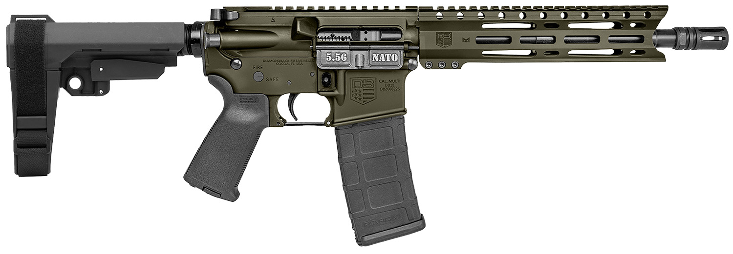 Diamondback DB1916K101 Pistol 223/5.56 30+1 OD Green M-LOK Rail - Diamondback Firearms - 223 Rem | 5.56 NATO