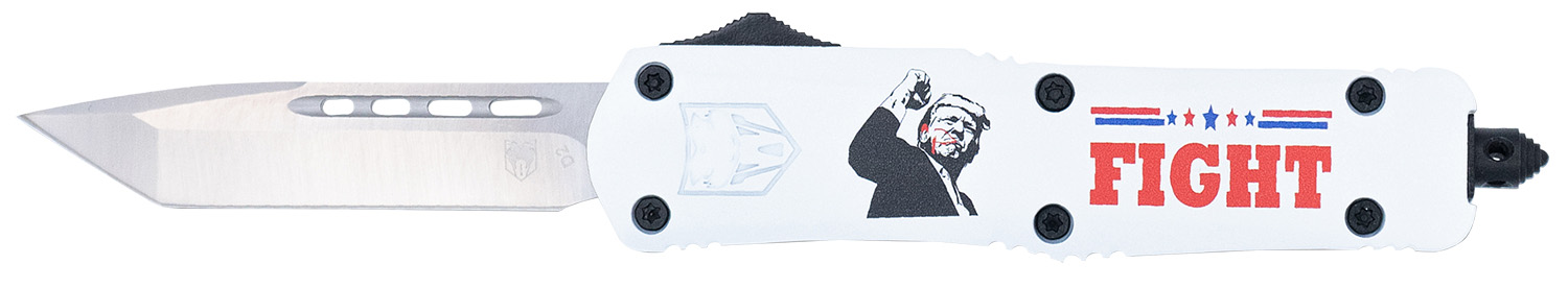 CobraTec Knives MTRP24FTTNS FS-3 Trump 2024 OTF Tanto Plain D2 Steel Bla...