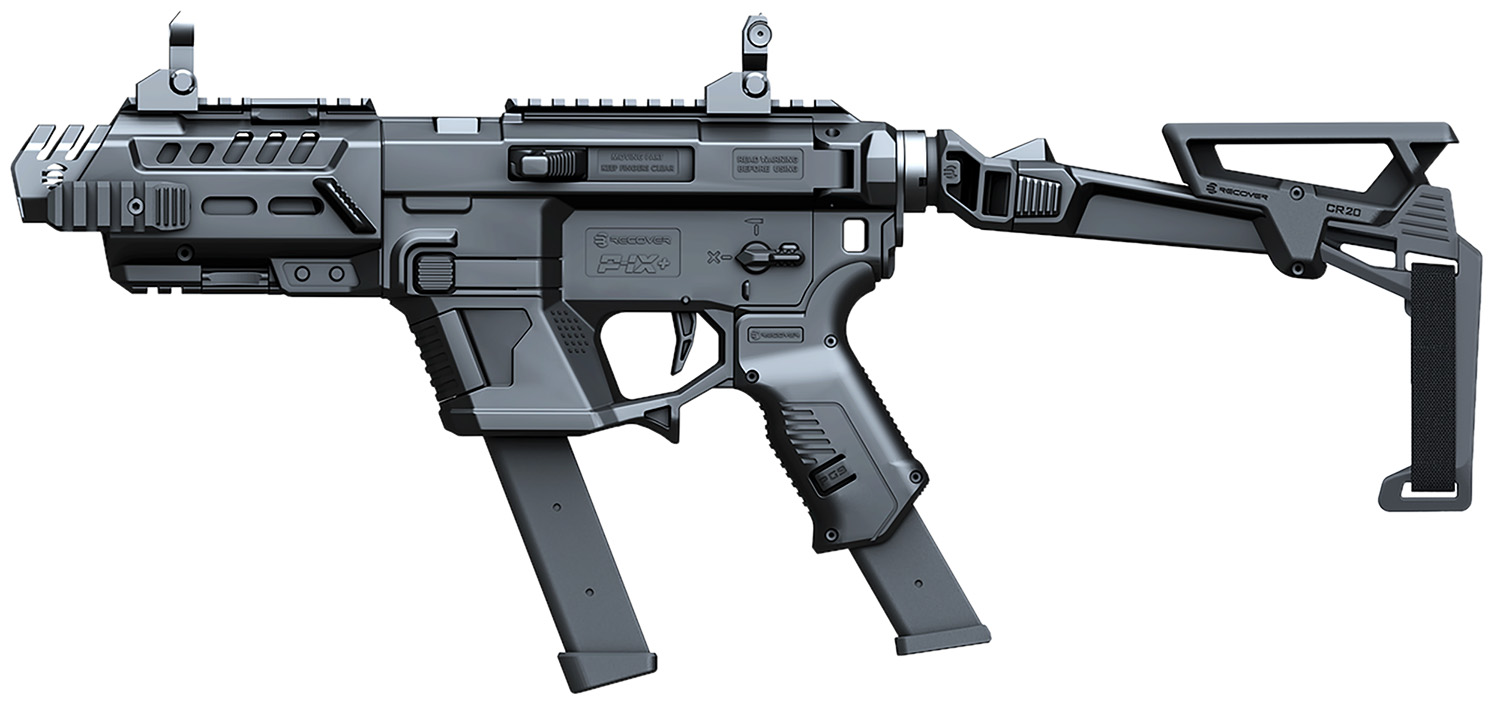 Recover Tactical PIXPBFBR01 P-IX+Basic PG9 Folding Brace Black