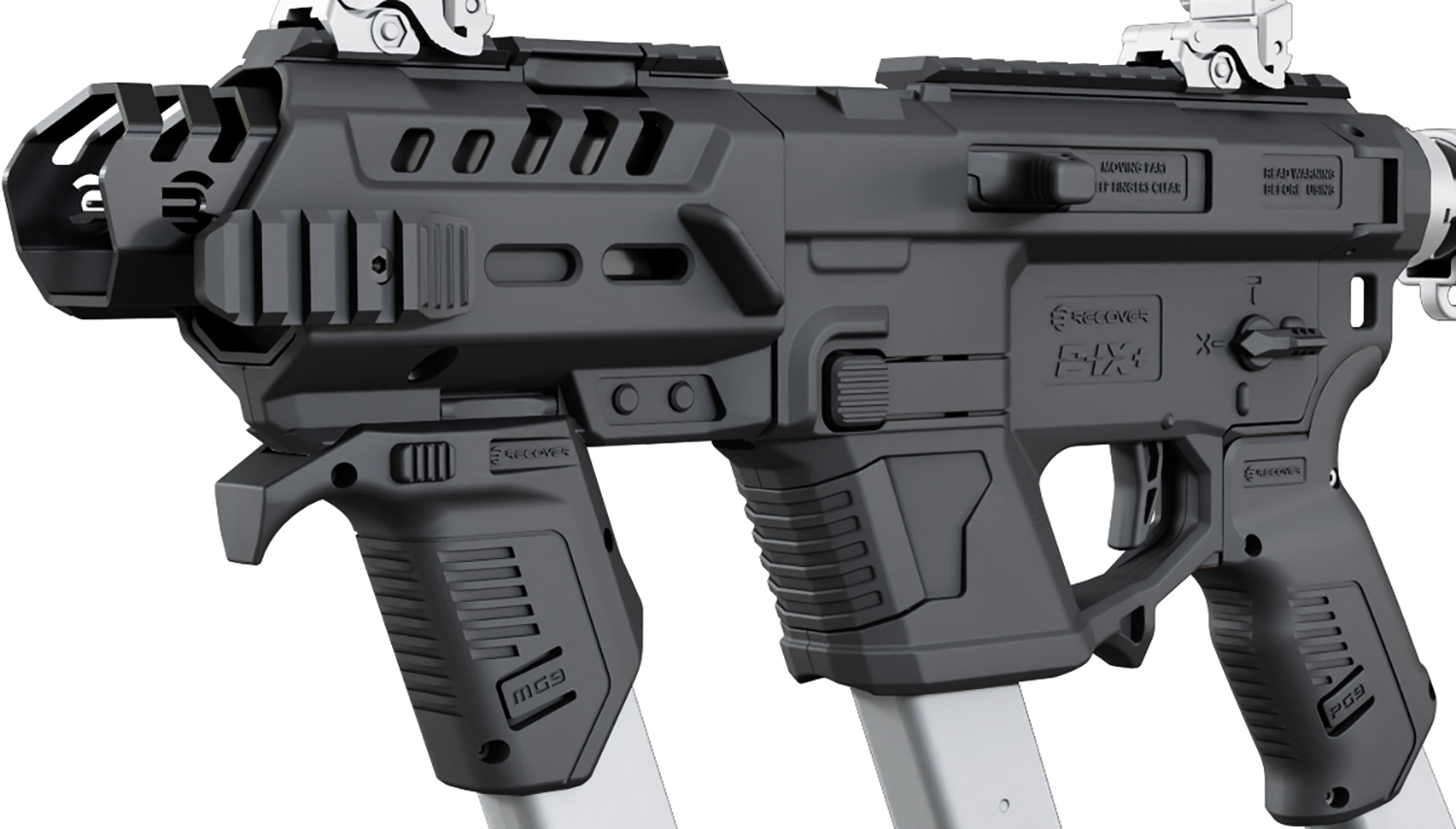 Recover Tactical PIXPMG01 P-IX+MG  PG9 SR20 Metal Front Guard Black