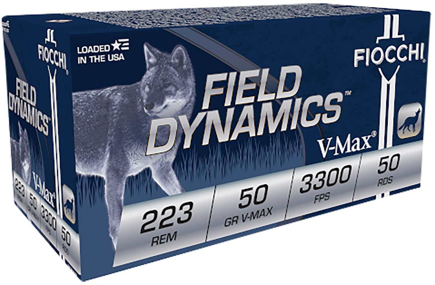 Fiocchi 223HVA20 Field Dynamics 223 Rem 50gr V-Max 20/Box