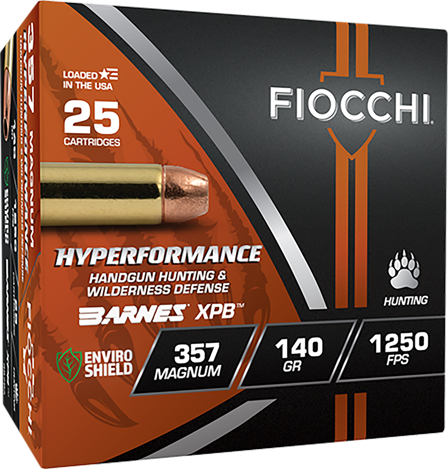 Fiocchi 357BA Hyperformance 357Mag 140gr XPB Ammo 25 Rounds