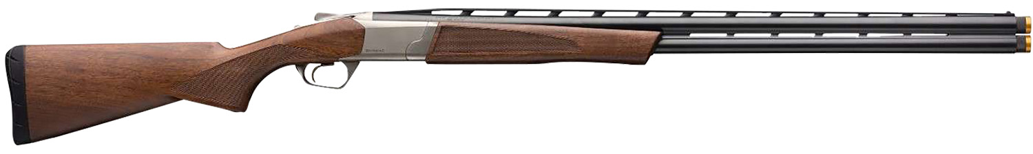 Browning 018709603 Cynergy CX Full Size 20 Gauge Break Open 3 2rd 30 Satin Blued Over/Under Vent Rib Barrel, Silver Nitride Steel Receiver, Fixed Grade I Satin Walnut  Stock, Invector-Plus Choke