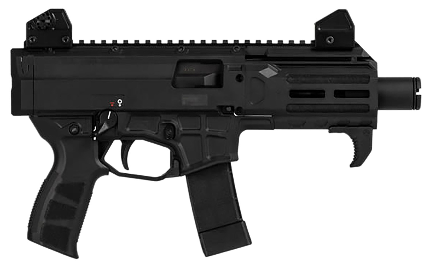 CZ-USA 91430 Scorpion 3+ Micro 9mm Luger 20+1 4.20 Black Polycoat Threaded Barrel, M-LOK Handguard, Picatinny Rail Receiver, Black Polymer Frame, Black Polymer Grip, Ambidextrous