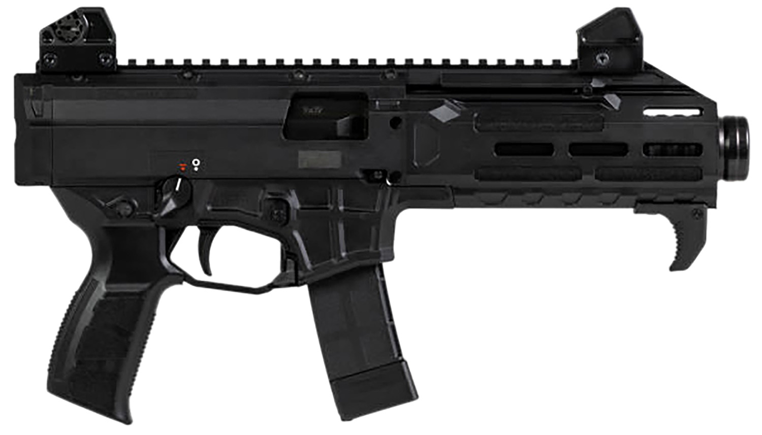 CZ-USA 91431 Scorpion 3+  9mm Luger 20+1 7.80" Black Threaded Barrel, M-LOK Handguard, Picatinny Rail, Black Polymer Grip, Ambidextrous