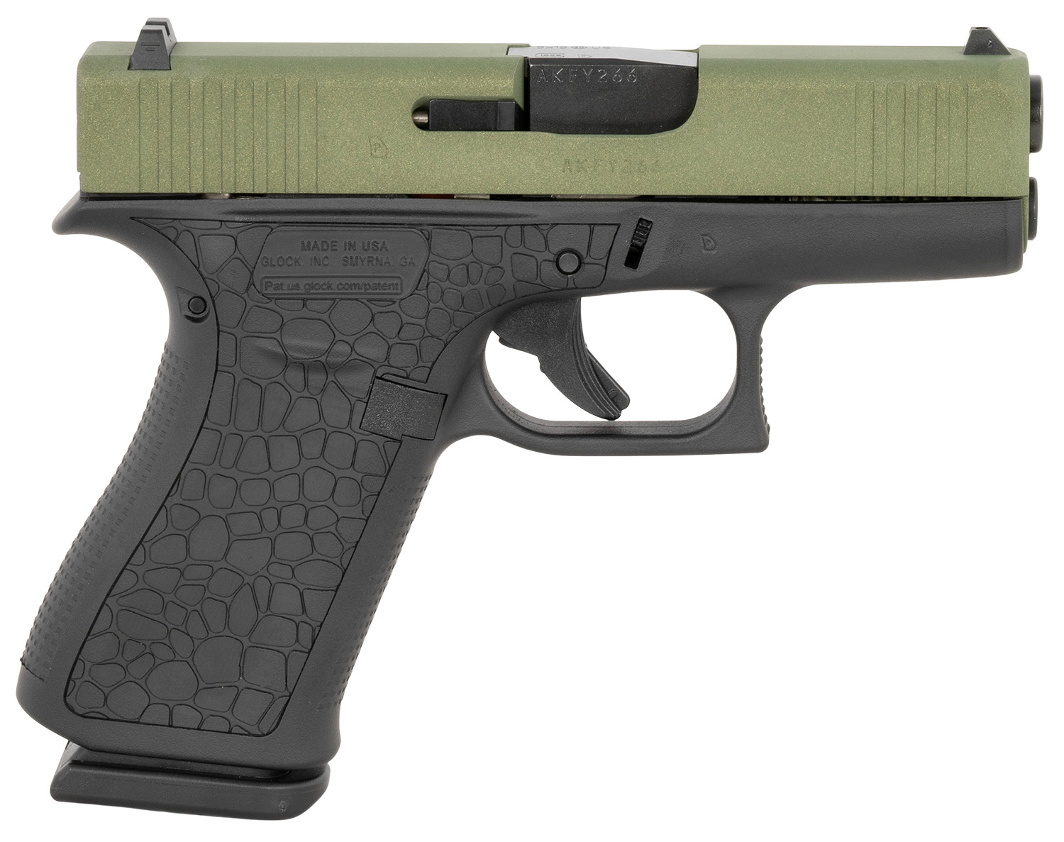 Glock UX4350204BAYOU G43X 9mm Luger 3.41" 10+1 Black Textured