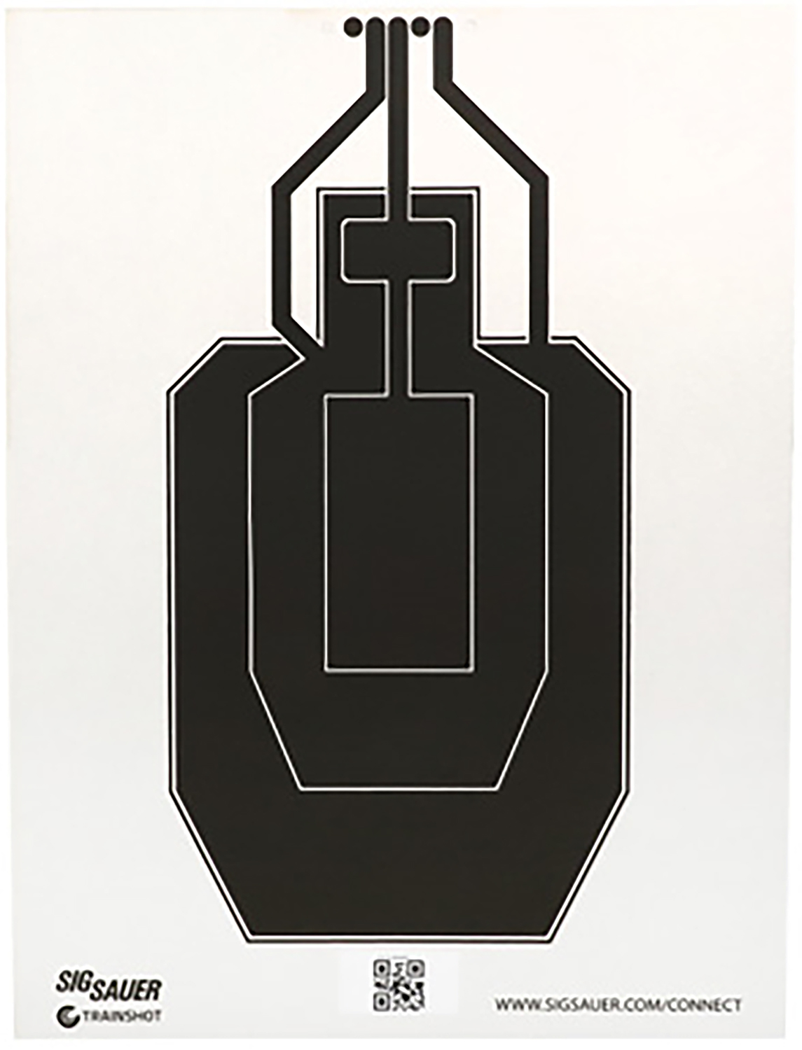 Sig Sauer SCT358 T300 USPSA Hanging Target Black/White Replacement