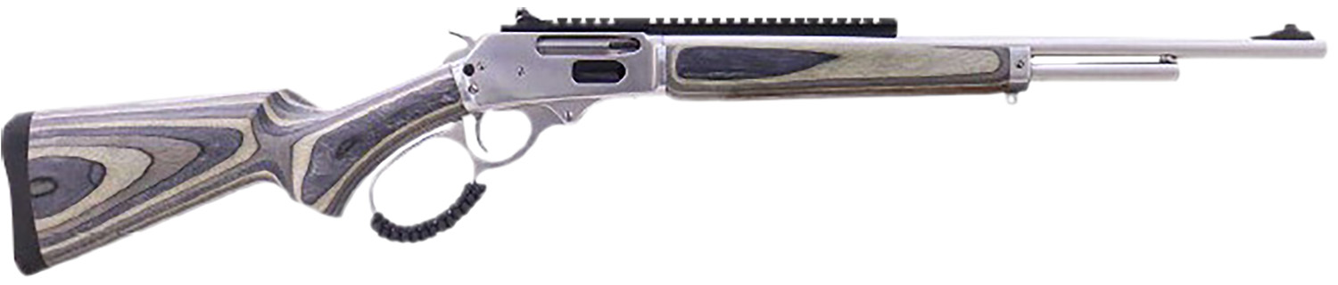 Rossi 950444189LW R95  444 Marlin 5+1 18 Matte Stainless Threaded Barrel, Stainless Polished Stainless Steel Receiver, Fixed Laminate Stock