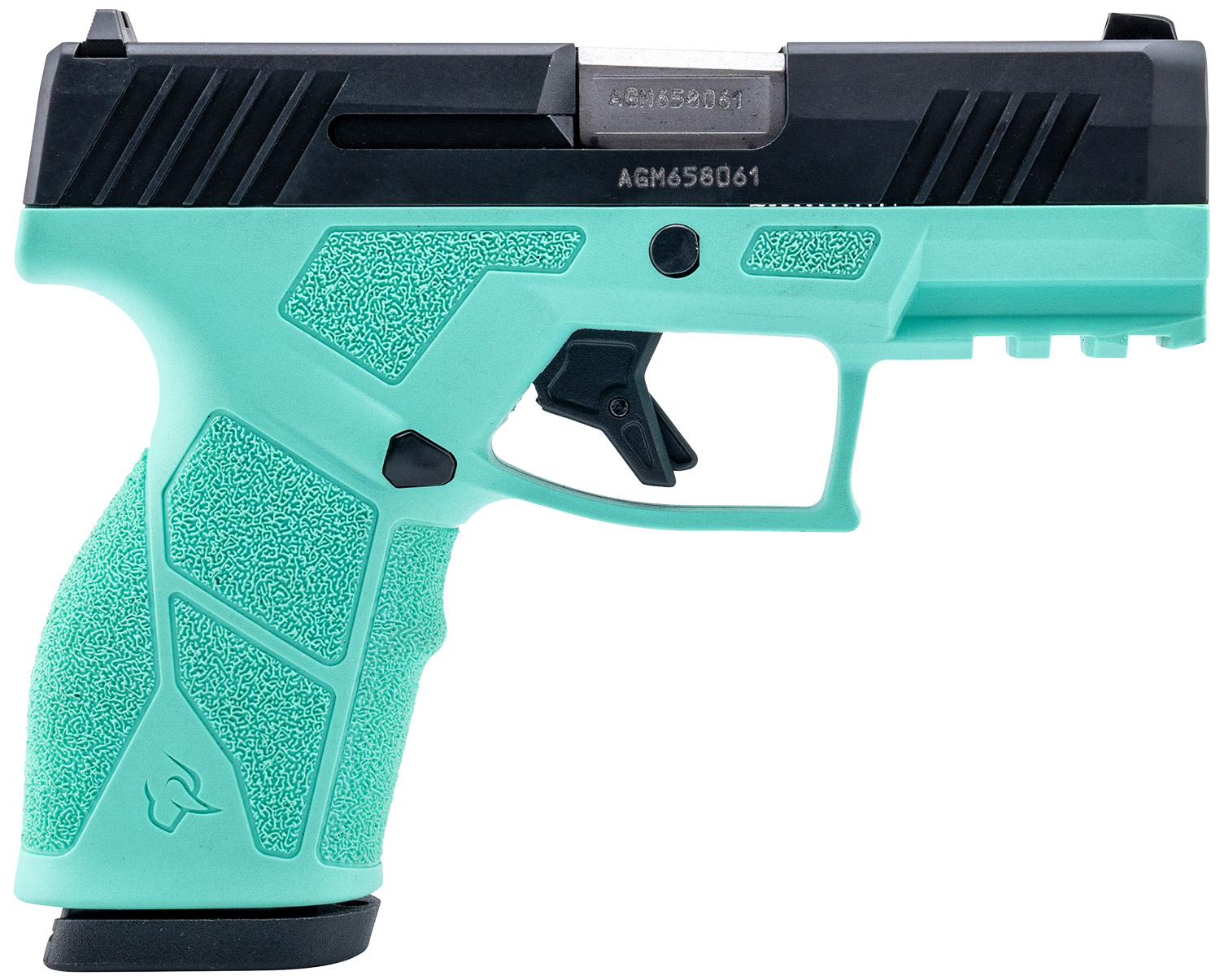 Taurus 1-GX2931C GX2  9mm Luger 13+1 3.37" Matte Stainless Steel Barrel, Matte Black Serrated Stainless Steel Slide, Cyan Polymer Frame w/Picatinny Rail, Polymer Grip