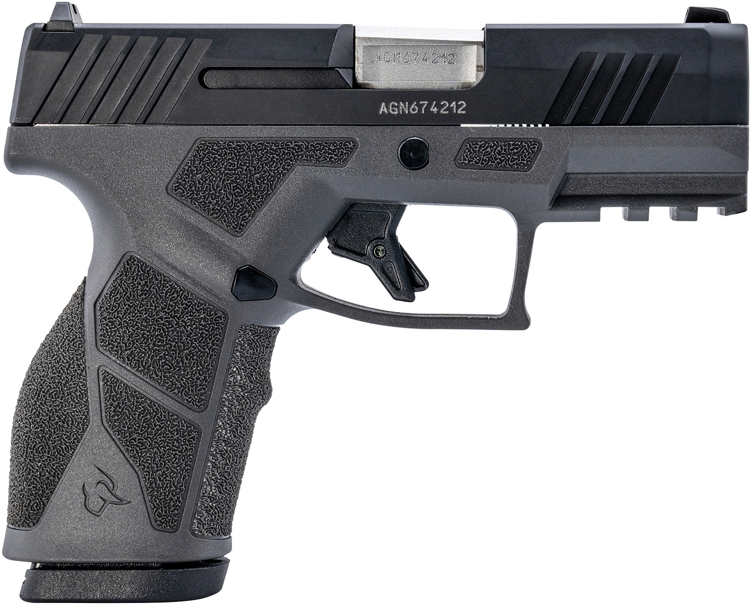 Taurus 1-GX2931G GX2  9mm Luger 13+1 3.37" Matte Stainless Steel Barrel, Matte Black Serrated Stainless Steel Slide, Gray Polymer Frame w/Picatinny Rail, Polymer Grip