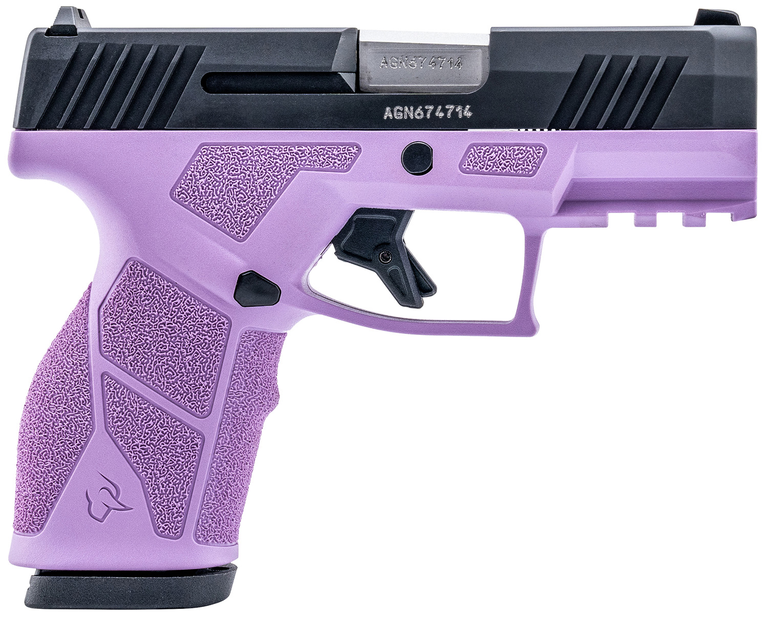 Taurus 1-GX2931LP GX2  9mm Luger 13+1 3.37" Matte Stainless Steel Barrel, Matte Black Serrated Stainless Steel Slide, Light Purple Polymer Frame w/Picatinny Rail, Polymer Grip