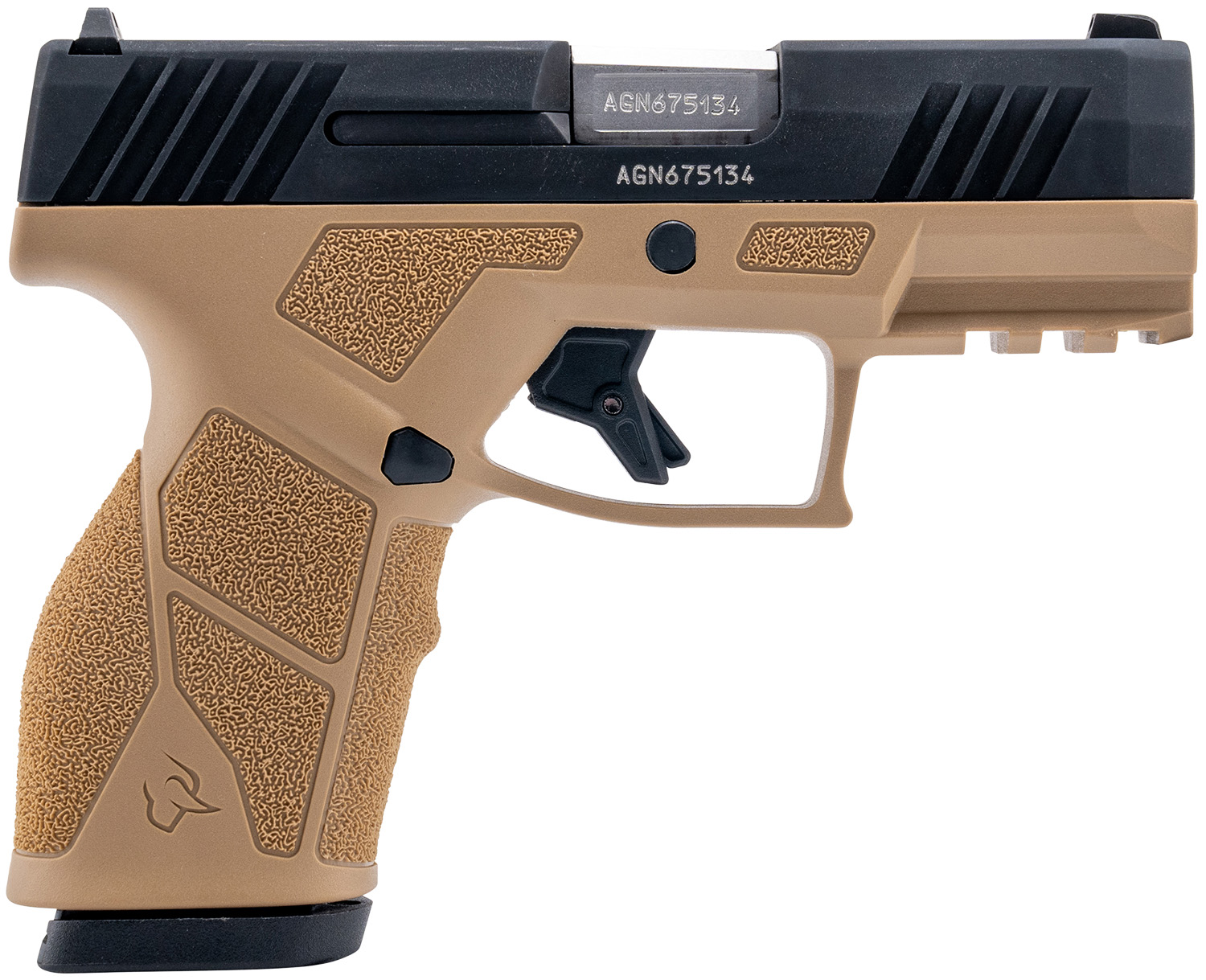 Taurus 1-GX2931T GX2  9mm Luger 13+1 3.37" Matte Stainless Steel Barrel, Matte Black Serrated Stainless Steel Slide, Tan Polymer Frame w/Picatinny Rail, Polymer Grip