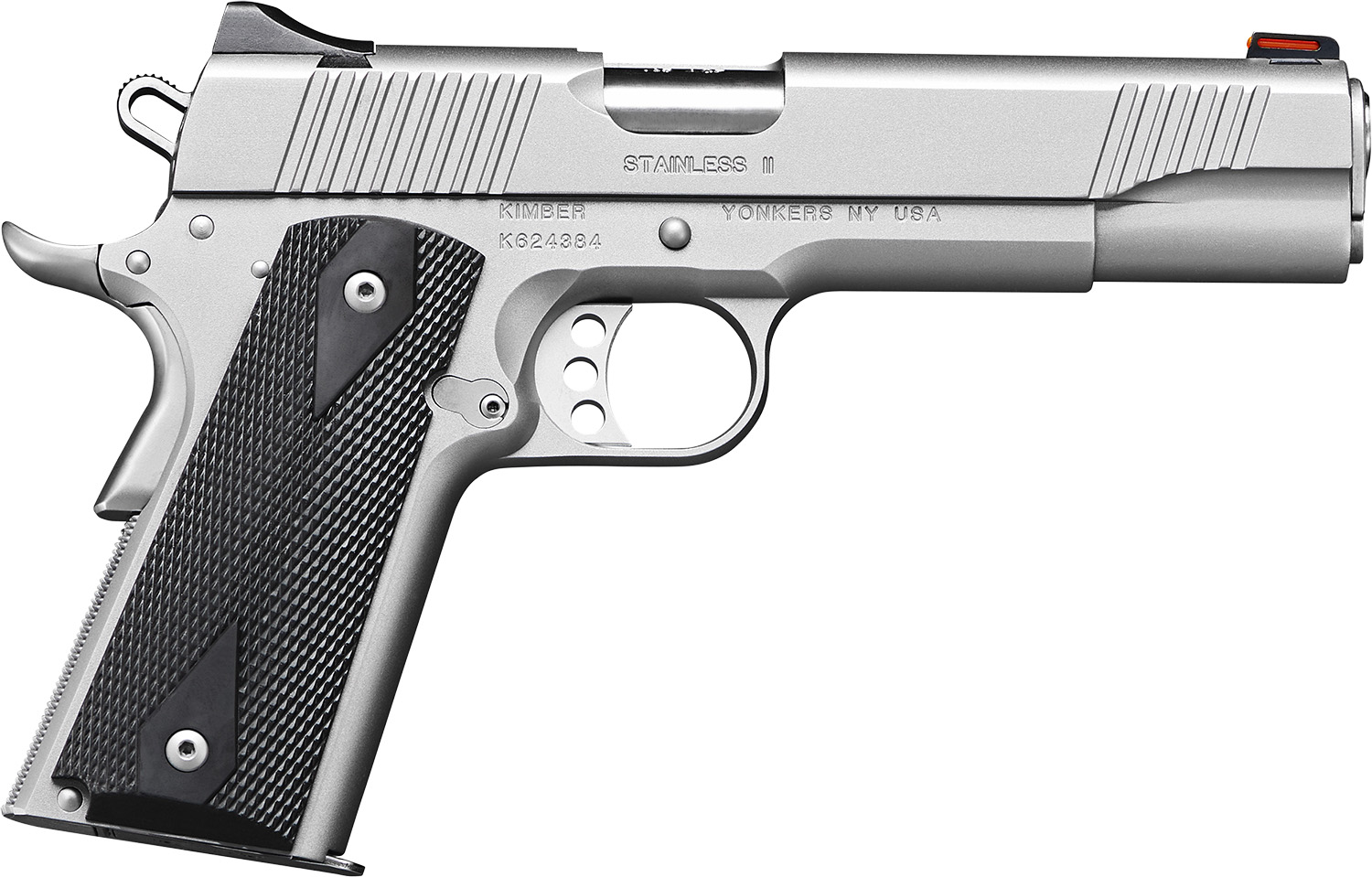 Kimber Stainless II .45 ACP 5 in Barrel Stainless/Black 7 rd Semi-Auto - Kimber - 45 ACP