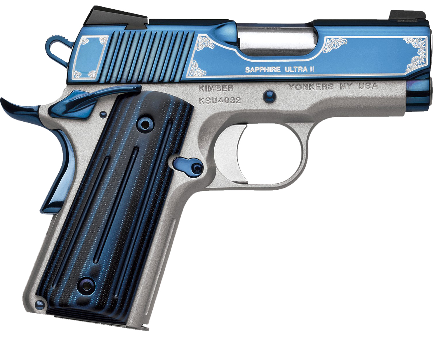 Kimber 3200273 Sapphire Ultra II 9mm Pistol, Tritium Sights, 8rd Magazine - Kimber - 9mm