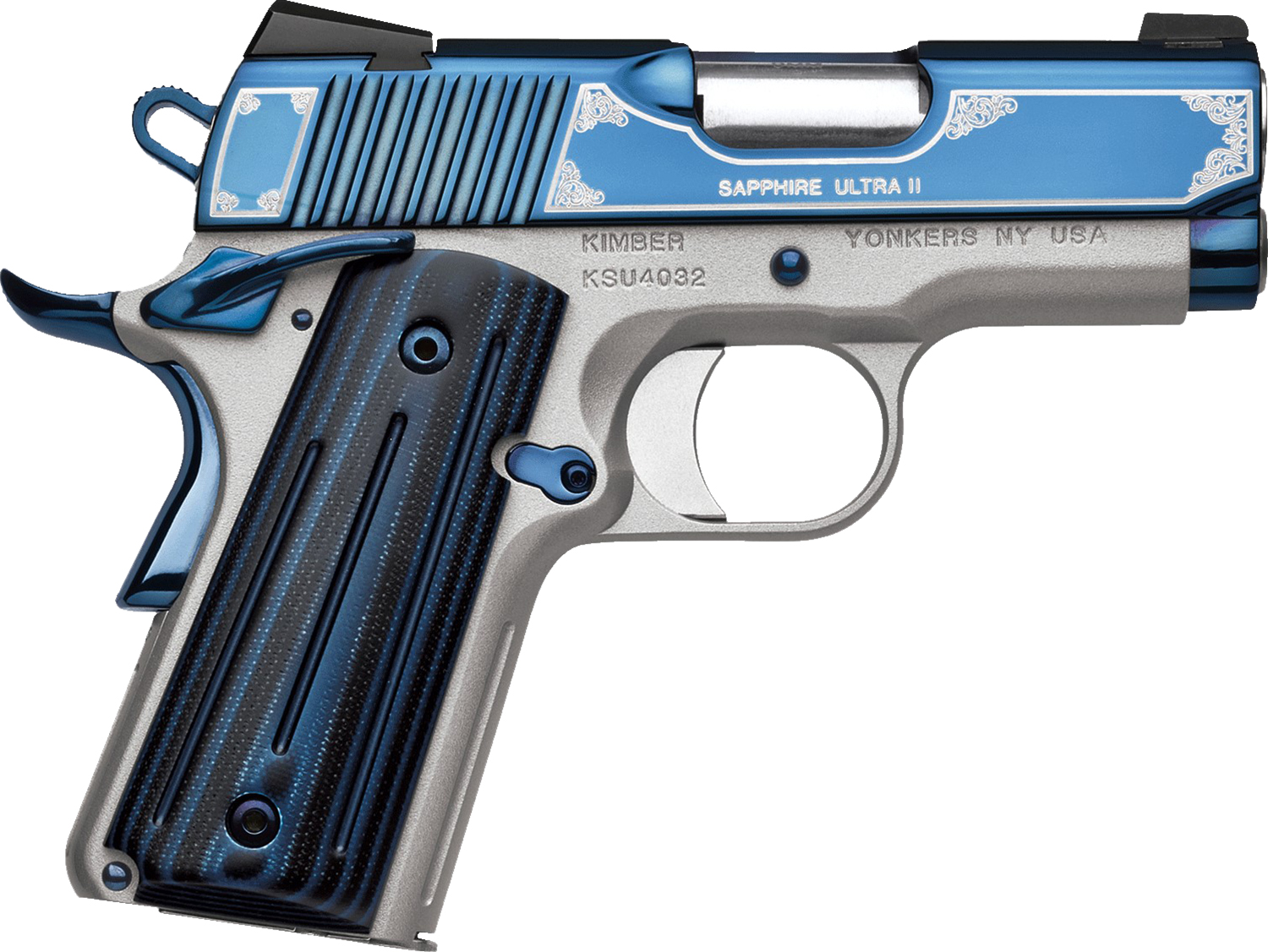 Kimber 3200362 Sapphire Ultra II .45ACP Pistol, Tritium Sights, 8rd Mag
